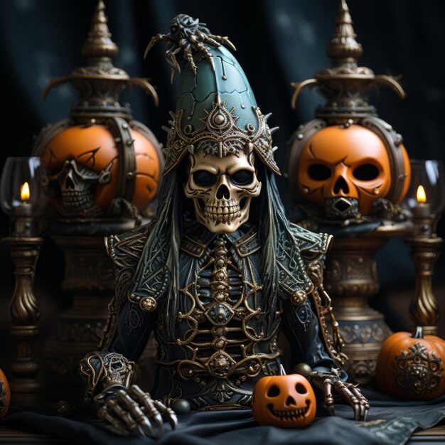 Realistic Halloween art design