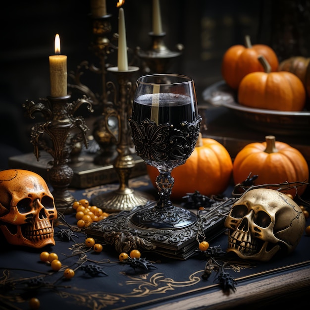 Realistic Halloween art design