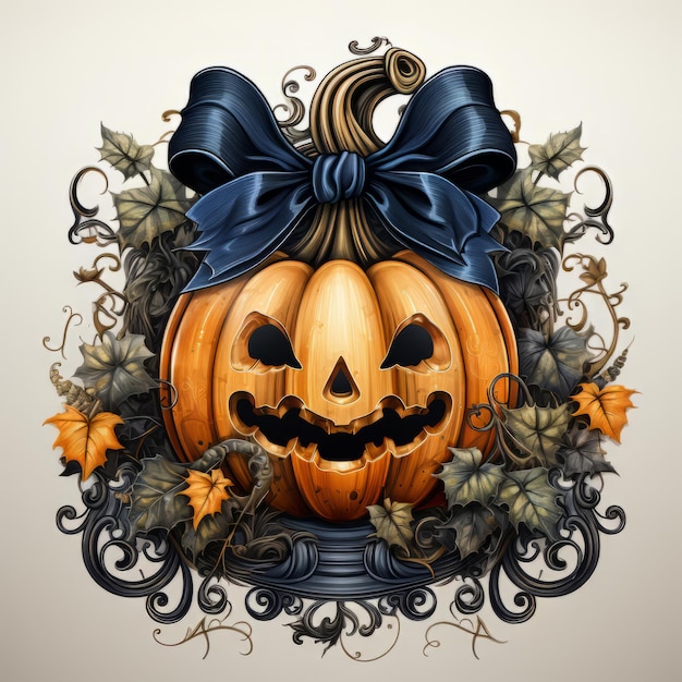 Realistic Halloween art design