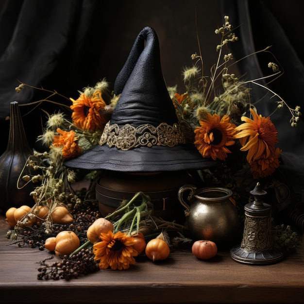 Realistic Halloween art design