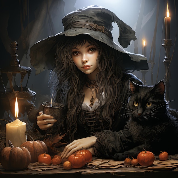 Realistic Halloween art design