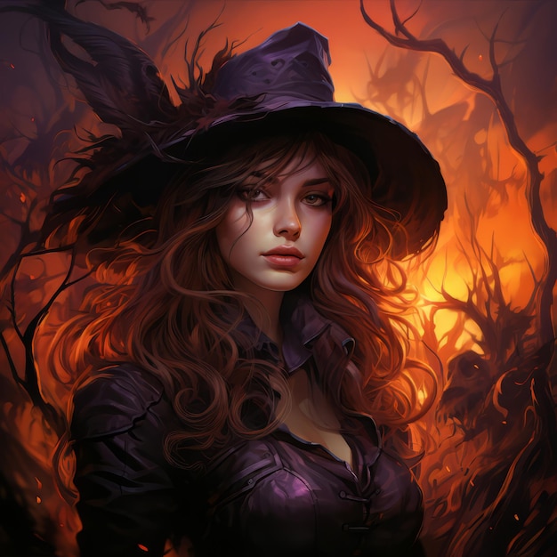 Realistic Halloween art design