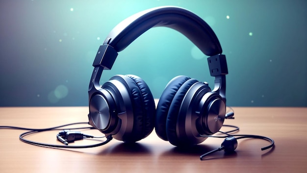 Realistic Headphone Background