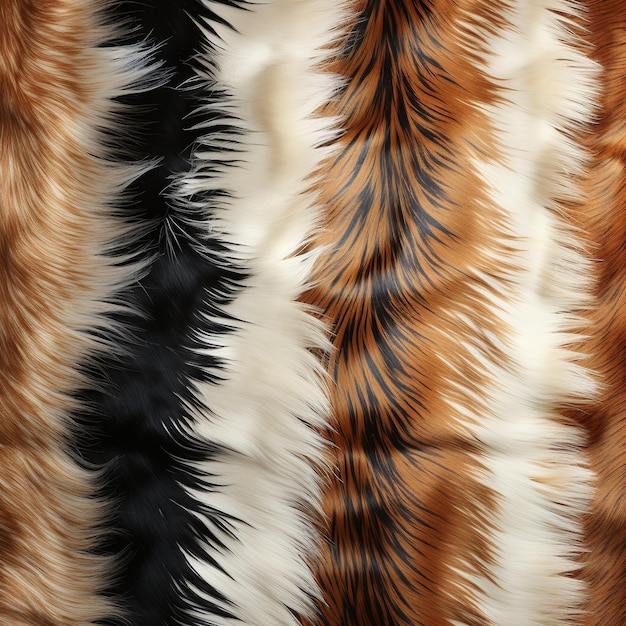 Realistic high definition fur Brown and white fur pattern Fur wallpaper