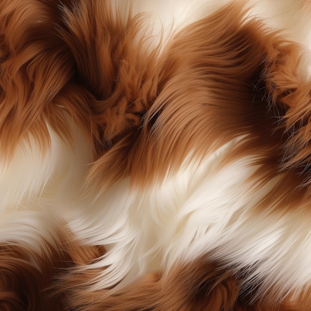 Realistic high definition fur Brown and white fur pattern Fur wallpaper