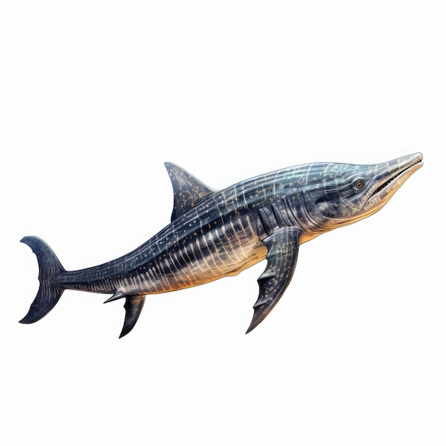 Realistic Illustration of Ichthyosaurus