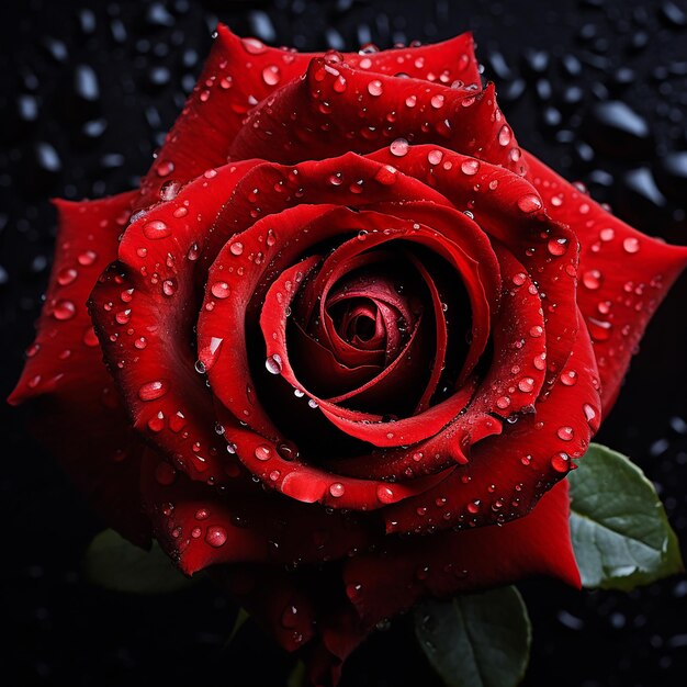 Realistic image of Red rose