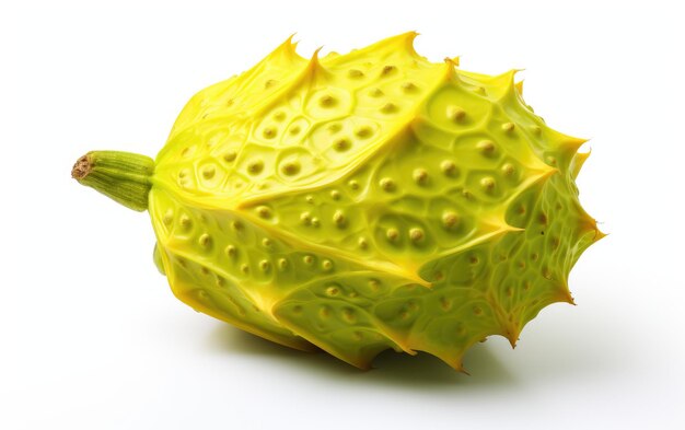 A Realistic Image Showcasing the Vibrant Horned Melon on White or PNG Transparent Background