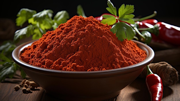 A realistic image of spice paprika