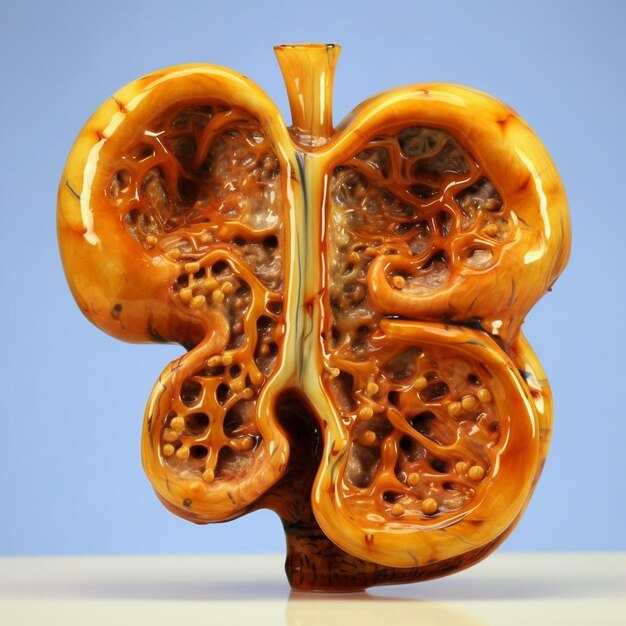 Realistic Kidney Photos Illustration Vector 3D Model Art