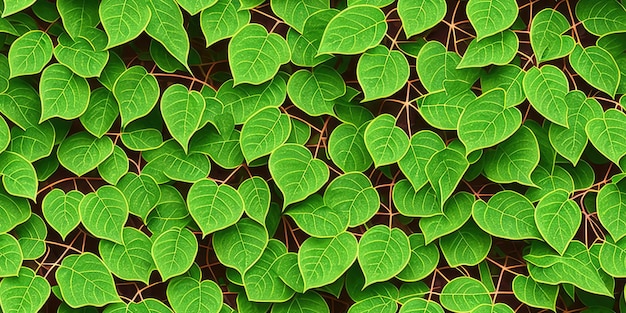 A Realistic Leaf vines Seamless Pattern