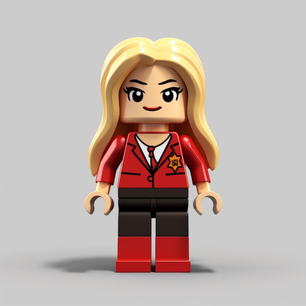 Realistic Lego Twilight Character In Womancore Style
