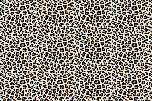 Photo realistic leopard skin pattern in black and white