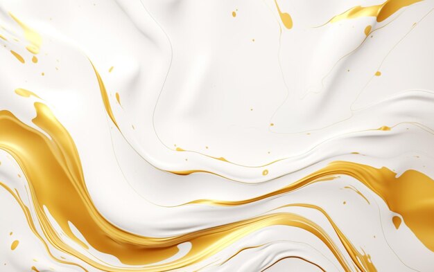 Photo realistic liquid marble background with gold