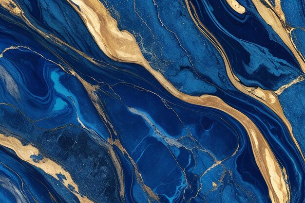 Premium AI Image | Realistic liquid marble background with gold