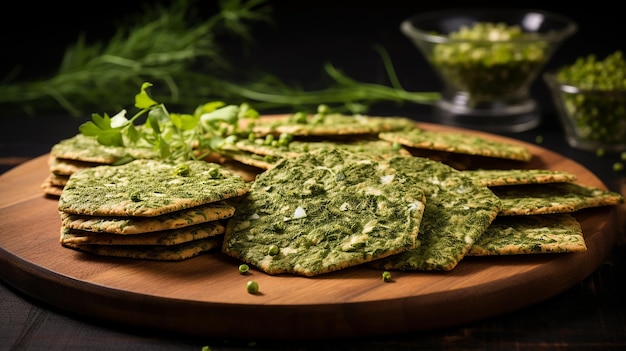 Realistic Looking Crispbreads with Avocado Spread