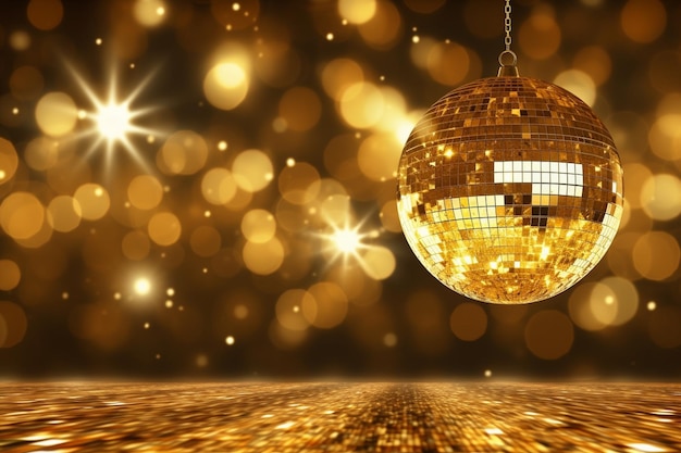 Realistic luxury disco party twitch background