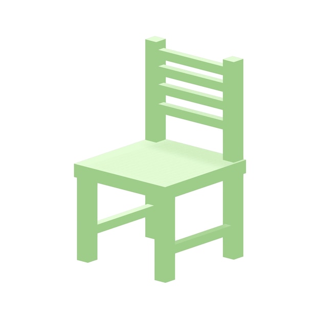 Realistic modern chair vector illustration Chair realistic illustration