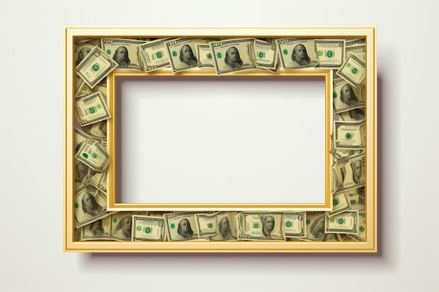 Photo realistic money element frame