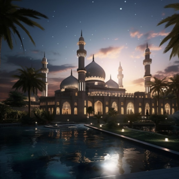 realistic mosque photo