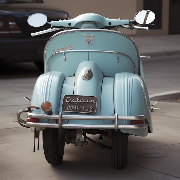 Photo realistic of motorcycle vespa