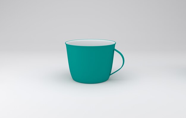 Realistic Mug Mockup 3D Rendered