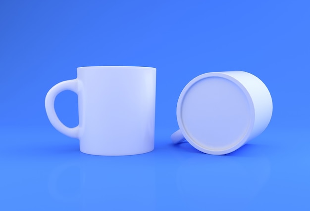 Realistic Mug Mockup 3D Rendered