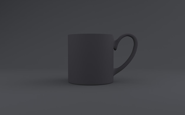 Realistic Mug Mockup 3D Rendered