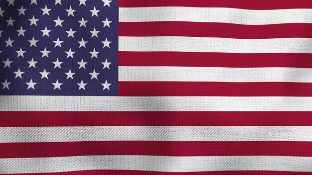 現実的な国旗 アメリカ合衆国の国旗