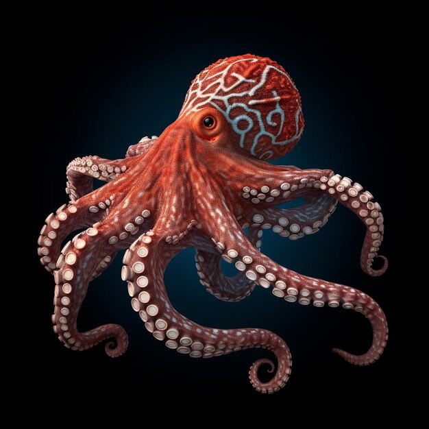 Photo realistic octopus