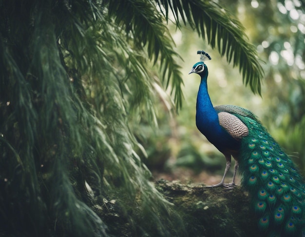 A realistic peacock