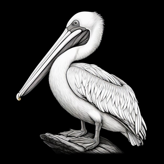 Photo realistic pelican vector design illustration for application