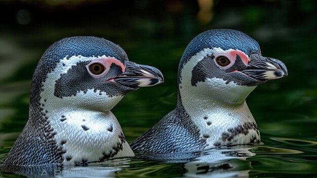 realistic penguin HD 8K wallpaper Stock Photographic Image