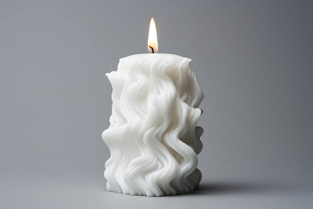 realistic photo of candle white background no drop shadow