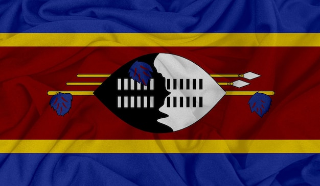 Photo realistic photo of the eswatini flag