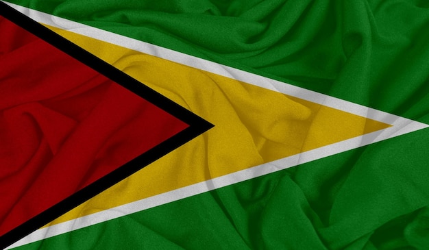 Realistic photo of the Guyana flag