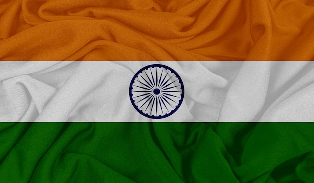 Realistic photo of the Indian flag