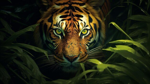 Foto una foto realistica di una tigre nel deserto che riflette la grazia e la forza di questa bestia ai