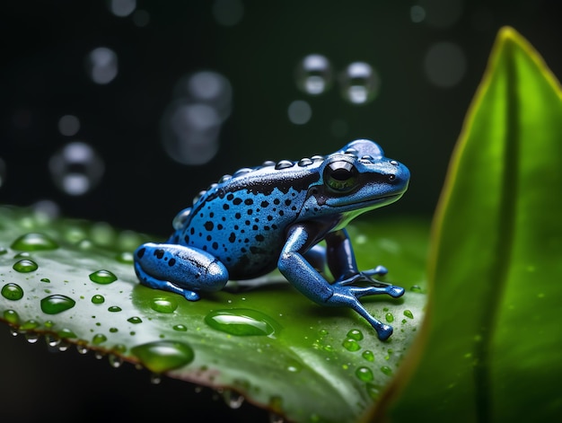 Foto rana fotografica realistica