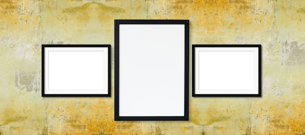 Realistic picture frame collage isolated on white background.
perfect for your presentations. wall i