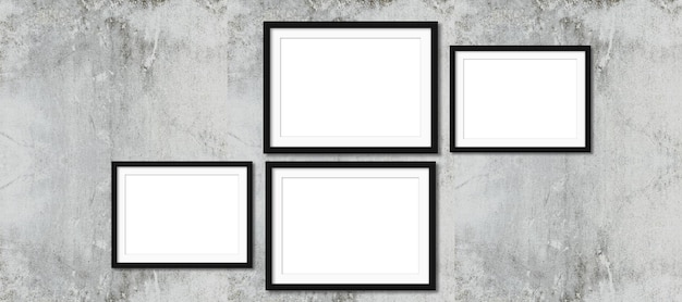 Realistic picture frame collage isolated on white background.\
perfect for your presentations. wall i