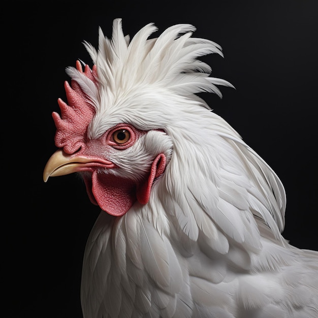 Realistic Picture Multicolor Chicken