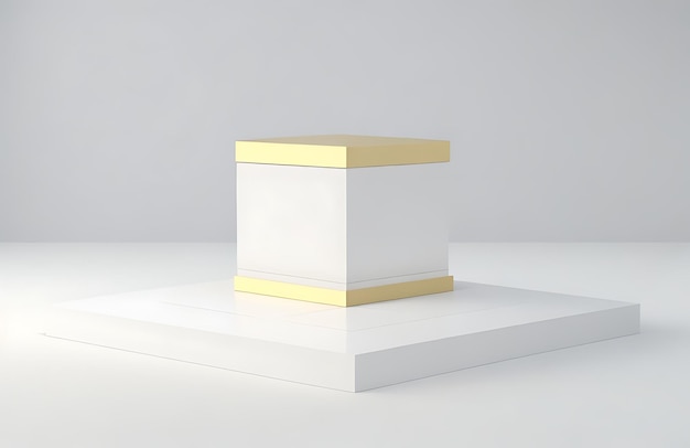 Photo realistic podium background a high quality 3d stage platform for professional presentations displays