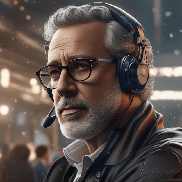 a realistic portrait of a famous person or a celebrity cinematic 4k epic steven spielberg movie 737