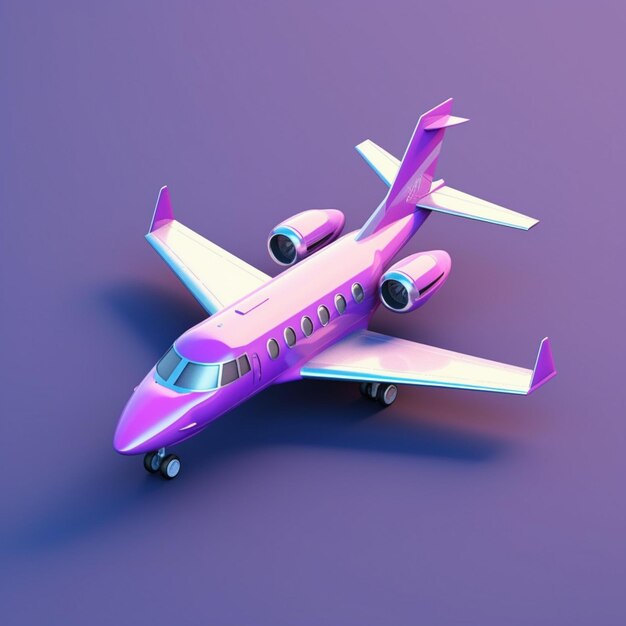 Photo realistic private jet