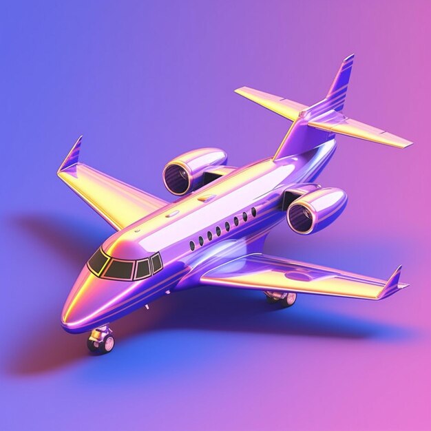 realistic private jet