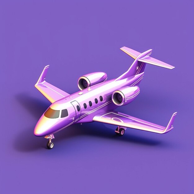 realistic private jet