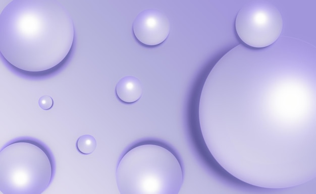 Realistic purple bubble background