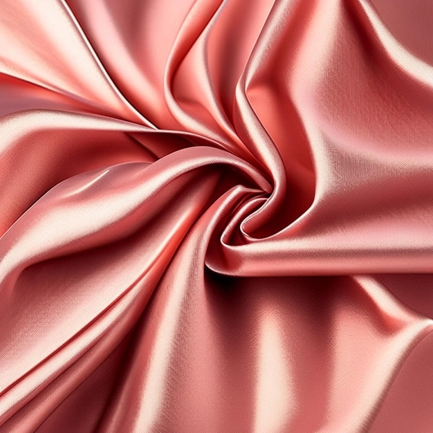 Реалистичный розовый золотой шелковый фон или розовый шелковый ткань фон сатенная ткань текстура