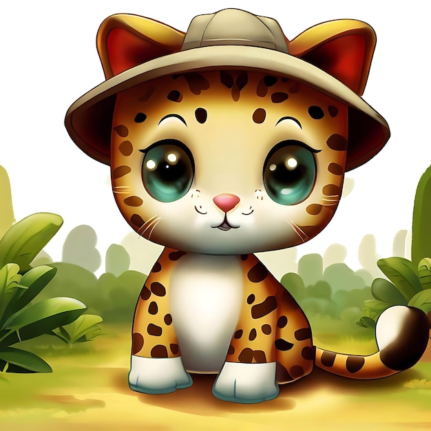 Realistic Safari Cat Illustrations FreePick's Breathtaking Wildlife Art